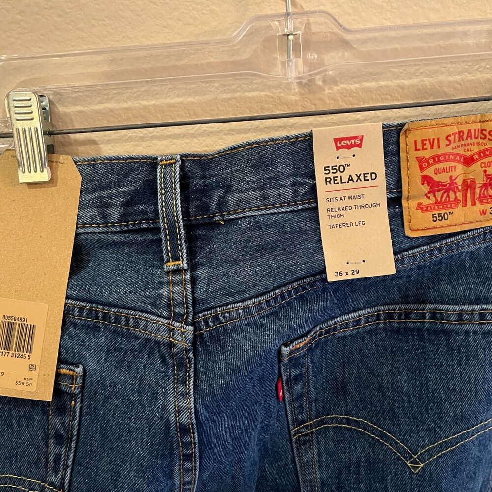 Levi's 550 36x29 New with Tags - Picture 2 of 2